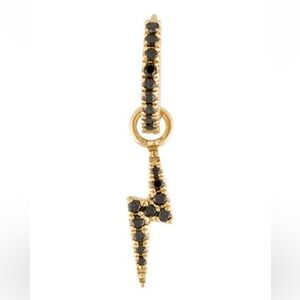 Maria Tash 18k Lightening Bolt Huggie Single Earring